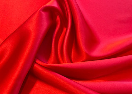 Stretch Satin Rubinrot