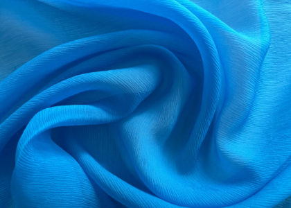 Chiffon Himmelblau