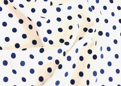 Viskose Jersey Polka Dots Blau